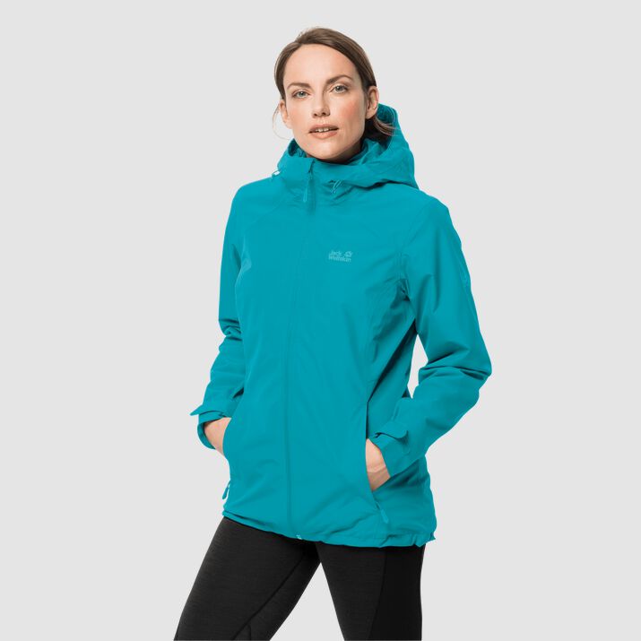 Jack Wolfskin Womens Norrland 3in1 Jacket Dark Green 038564IUC